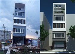 Thiết kế nhà lô phố, thi công nhà lô phố Hoài Đức, Hà Nội